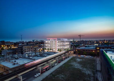 Tweleve01West as seen from the Google building