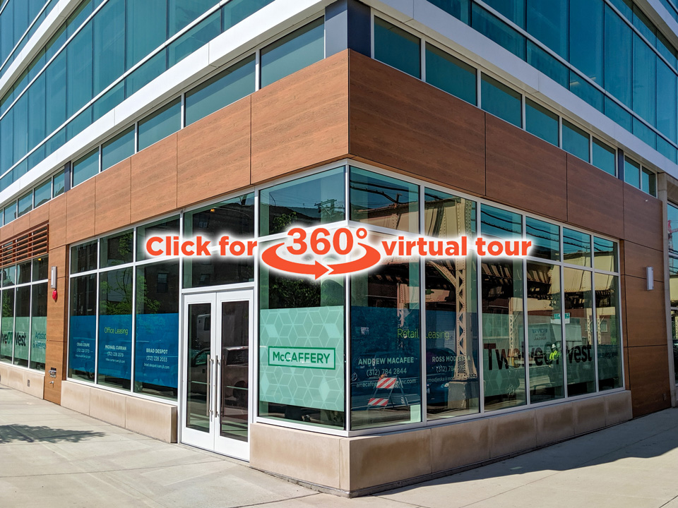 7,053 SF retail at McCaffery's Twelve01West building